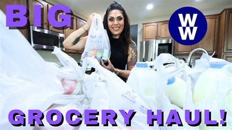 BIG WW GROCERY HAUL FROM 2 STORES NEW FOOD FINDS POINTS INCLUDED