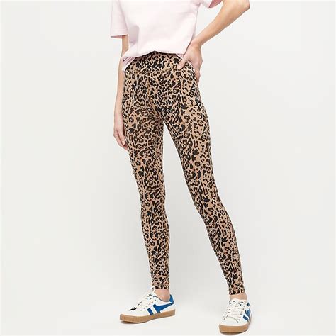 Jcrew 78 High Rise Leggings In Leopard