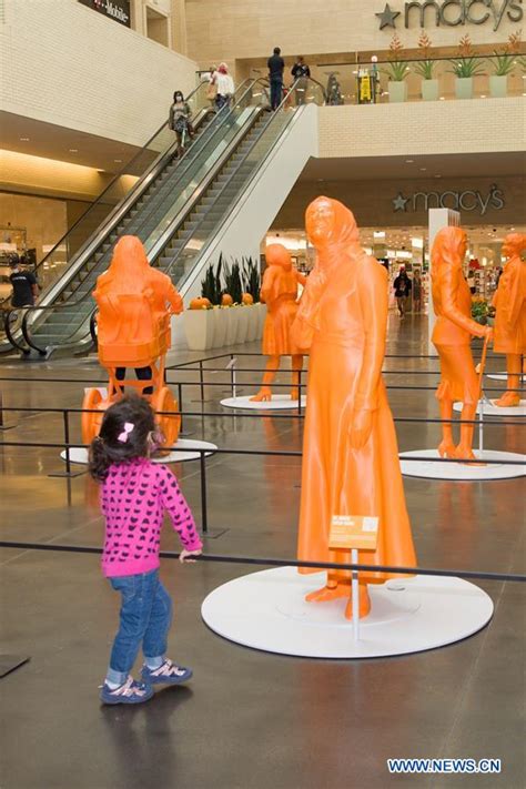 3d Printed Statues On Display At Shopping Mall In U S Dallas To Celebrate Women In Stem