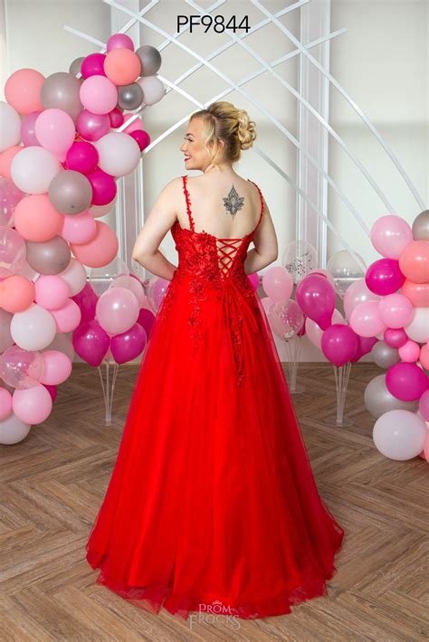 Pf Red Prom Evening Dress Dot S Frocks