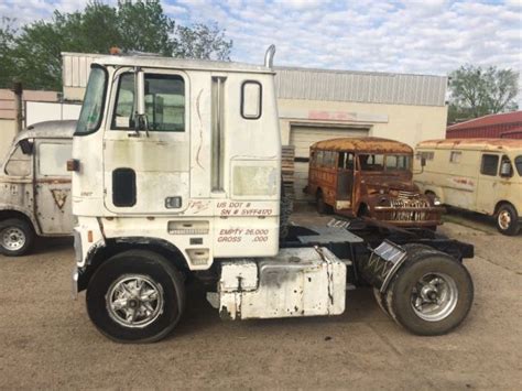 Ford Cl Coe Cabover Big Rig Semi Rat Rod Patina Hauler Cab