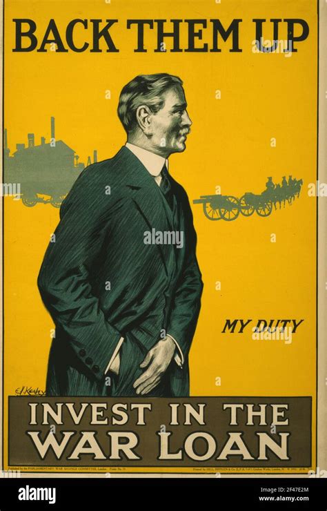 A First World War Poster For War Loans And Investments Stock Photo Alamy