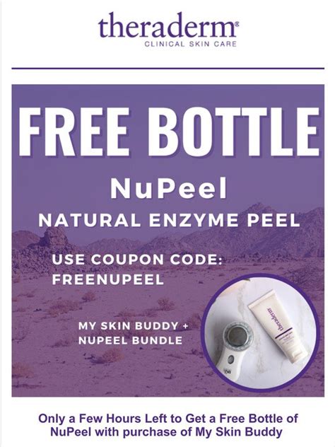 Therapon Skin Health A Few Hours Left To Get A Free Bottle Of NuPeel