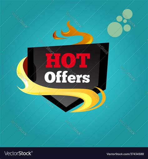 Hot Sale Flaming Labels Stickers Symbols Vector Image