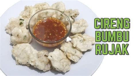 Resep Cireng Salju Bumbu Rujak Youtube