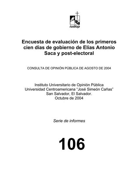 PDF Encuesta de evaluación de los primeros cien días de PDFSLIDE NET