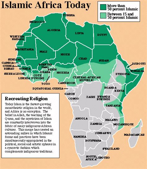 Islam In Africa Map | Map Of Africa