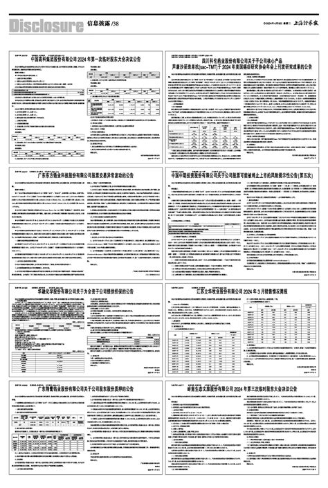 中国高科集团股份有限公司2024年第一次临时股东大会决议公告上海证券报