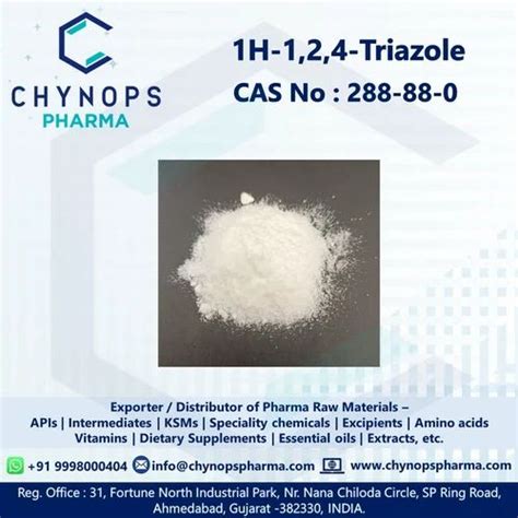 Powder 1H 1 2 4 Triazole Cas No 288 88 0 25 Kg At 500 Kg In Ahmedabad