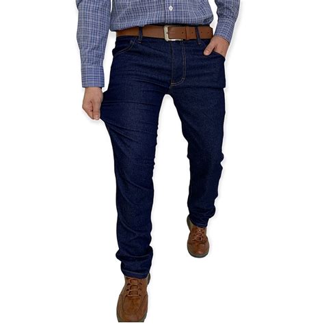 Cal A Jeans Masculina Tradicional Refor Ada Trabalho Elastano Reta