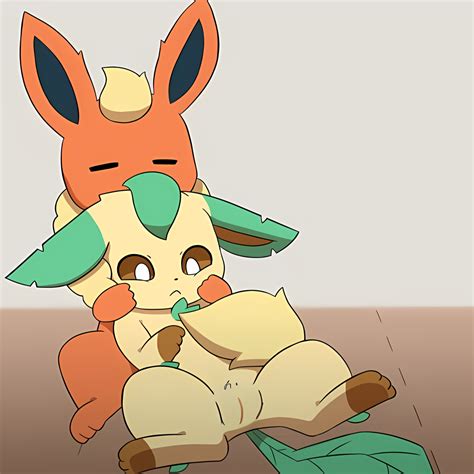 Rule 34 2022 Ai Generated Best Friends Ears Down Eeveelution Feral Feral Only Flareon Hug