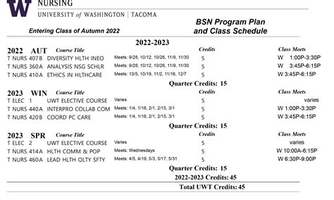 RN BSN Sample Program Plans School Of Nursing Healthcare Leadership