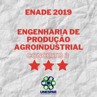 Curso de Engenharia de Produção Agroindustrial eleva conceito no Enade