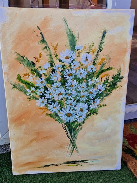 Peinture Les Marguerites