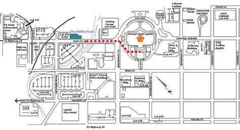 Capitol Parking Map Edited Directional Missouri Preservation