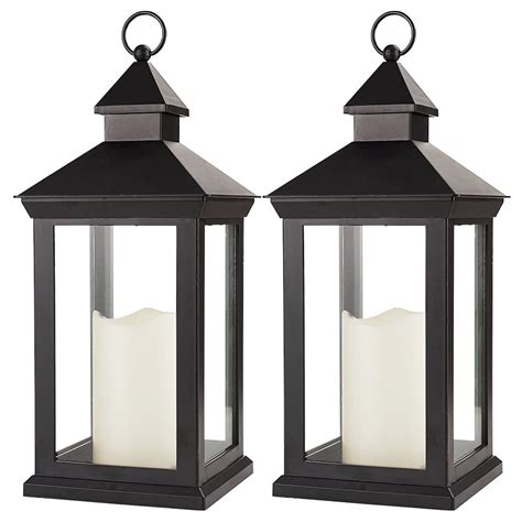 Bright Zeal 2-Pack 14" Decorative Candle Lantern Black Outdoor Lanterns for sale | Mesa, AZ ...