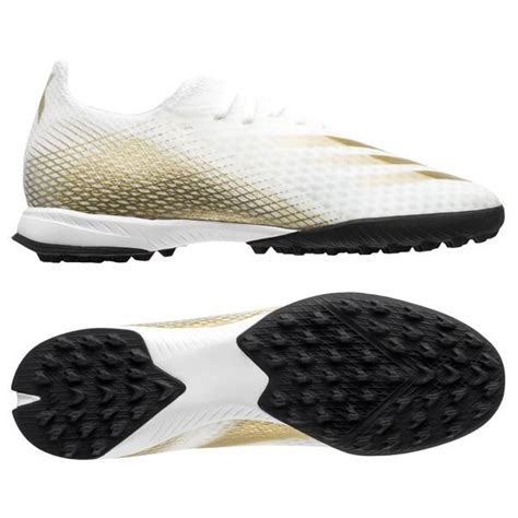 Adidas X Ghosted 3 Tf Inflight Footwear White Metallic Gold Core