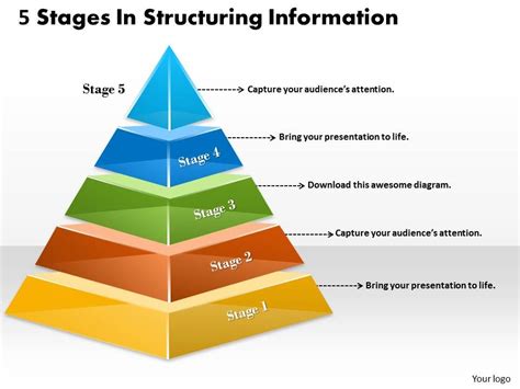 1013 Busines Ppt Diagram 5 Stages In Structuring Information Powerpoint