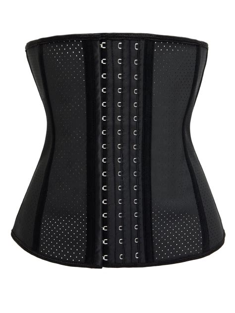 Dodoing Dodoing Womens Latex Waist Training Cincher Underbust Corset