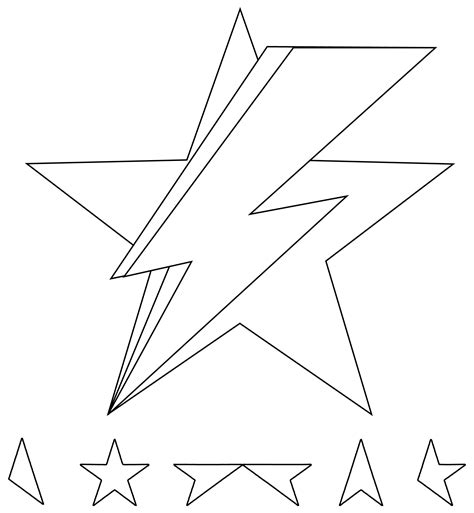 #davidbowie #david #bowie #blackstar #lightningbolt #tattoo #flash # ...