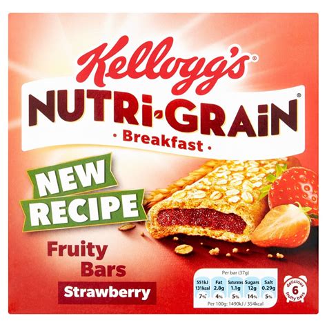 Kellogg's Nutri Grain Strawberry 6pk 222g - Centra