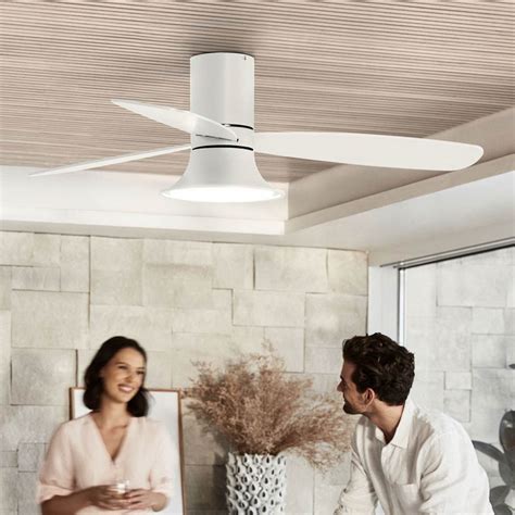 Beacon Ceiling Fan With Light Flusso White Ø 132 Cm Quiet Uk