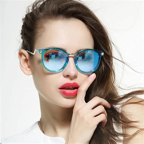 2015 Women Polarized Sunglasses Big Box Retro Sunglasses Tide Round