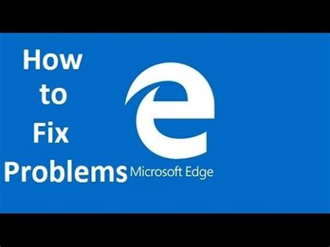 Reinstall Microsoft Edge To Fix Problems Howtosolveit Youtube