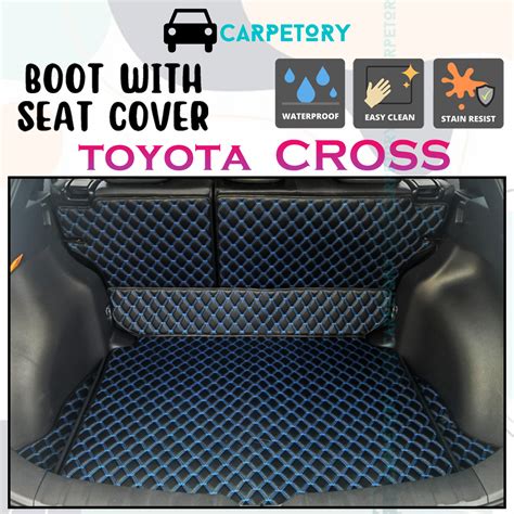 Toyota Corolla Cross Car Boot Liner With Seat Cover Cargo Boot Mat