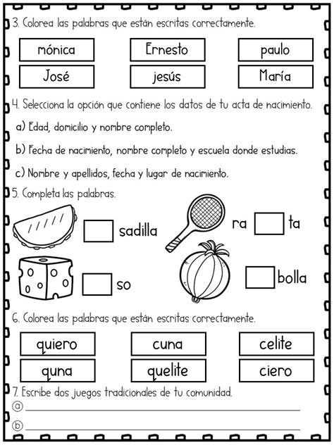 Examen Del Tercer Trimestre Segundo Grado De Primaria Segundo Grado