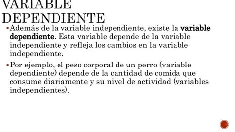 Variables Dependientes E Independientes En El Método Científico