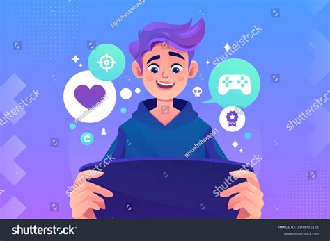 Gaming Boy Full 4k Hd Wallpaper Stock Illustration 2198716121 ...