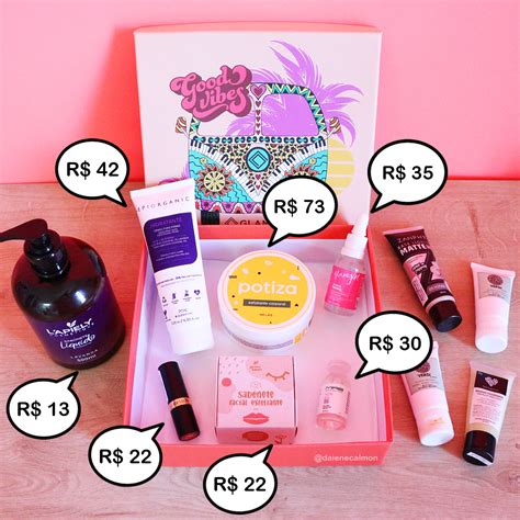 O Que Veio Na Glambox Abril 2021 Glambox Good Vibes Daiene Calmon