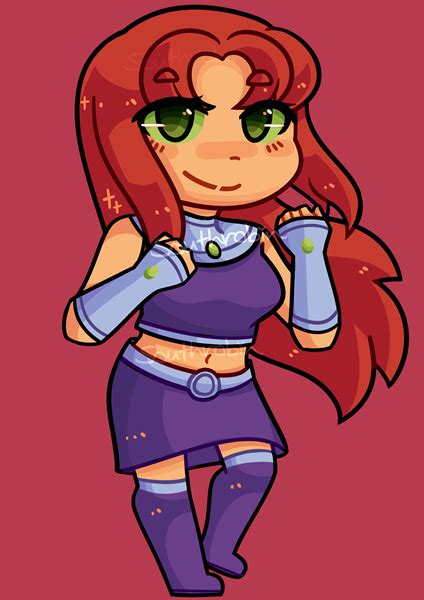 Teen Titans: Starfire Chibi by Southrobin on DeviantArt