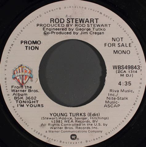 Rod Stewart - Young Turks (1981, Vinyl) | Discogs