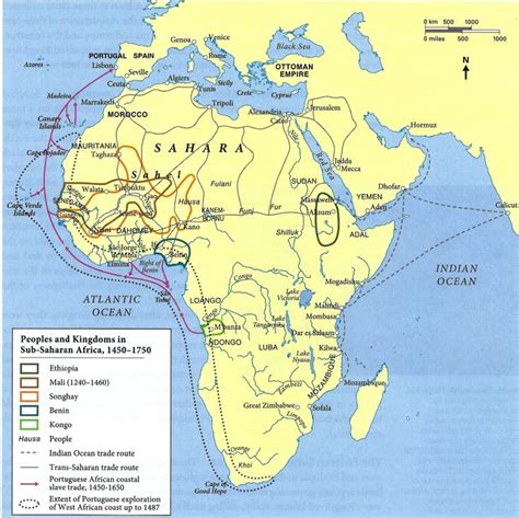 Africa 1450 1700 Africa Map Map Africa