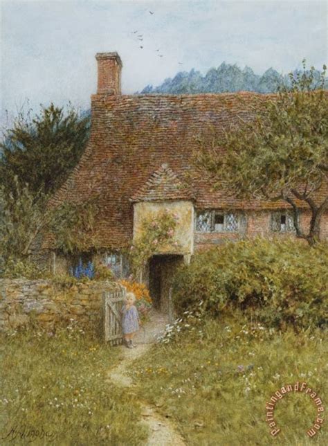 Helen Allingham Old Cottage Witley painting - Old Cottage Witley print ...