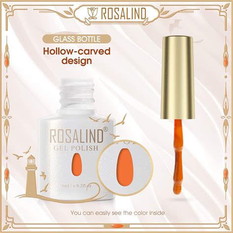 Rosalind Pcs Nude Orange Gel Nail Polish Set Nude Brown Series Colors
