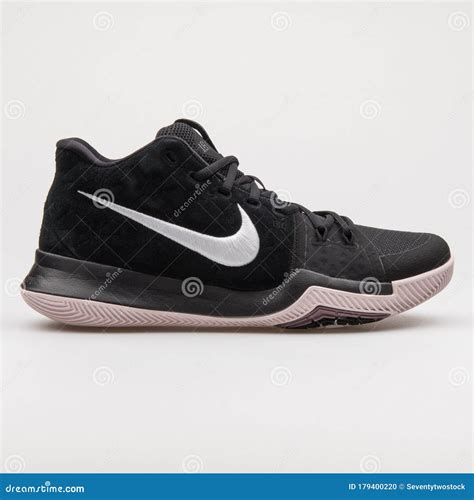 Nike Kyrie 3 Black And White Sneaker Editorial Image Image Of Shoes