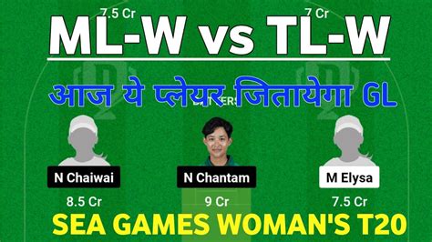 Ml W Vs Tl W Ml W Vs Tl W Dream11 Ml W Vs Tl W Dream11 Prediction