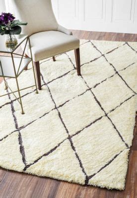 Keno Moroccan Shag Natural Rug Contemporary Rugs Shag Area Rug