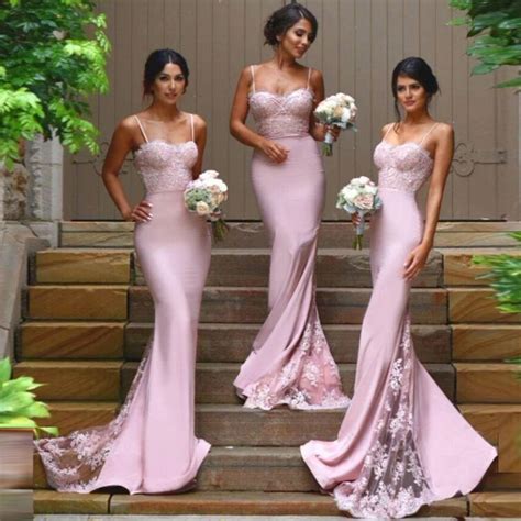 2016 New Style Sexy Bridesmaid Dresses Spaghetti Backless Sweep Train