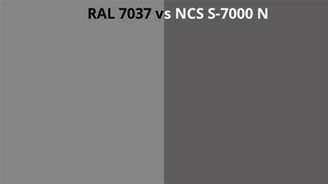 Ral 7037 Vs Ncs S 7000 N Ral Colour Chart Uk