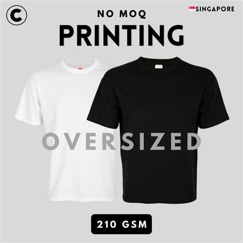 Gsm Singapore Customised Oversized T Shirt Printing Custom