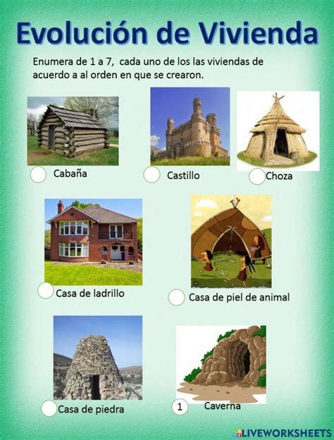 The Spanish Poster Shows Different Types Of Houses