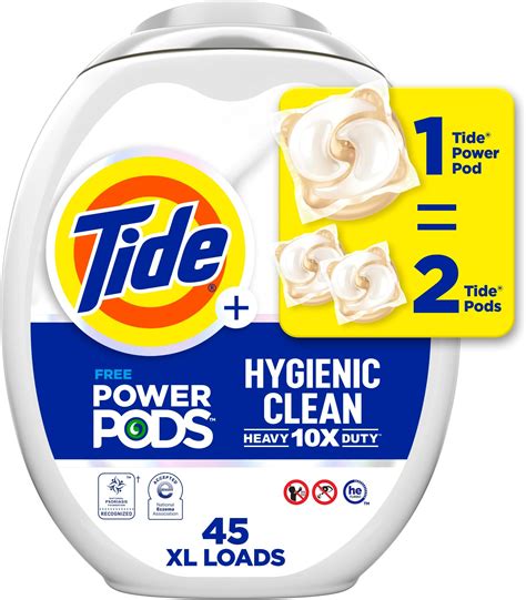 Amazon Tide Hygienic Clean Heavy 10x Duty Power PODS Laundry