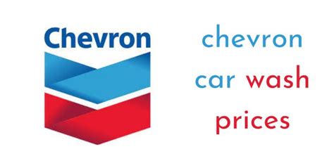 Chevron Car Wash Prices 2023 [Today Updated List]