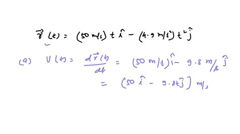 Solved The Position Of A Particle Is Given By T M S T