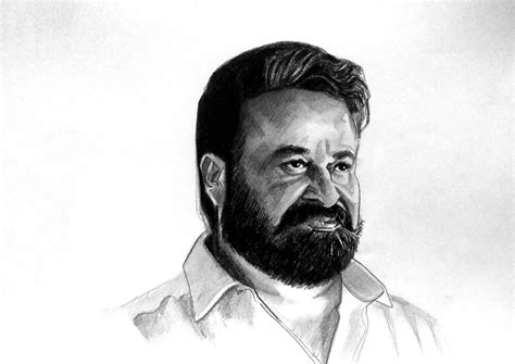 mohanlal pencil drawing | lalettan pencil drawing | Drawings, Pencil ...