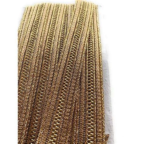 Single Sided Golden Garment Piping Lace For Garments At Rs Meter In